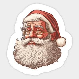 retro santa claus Sticker